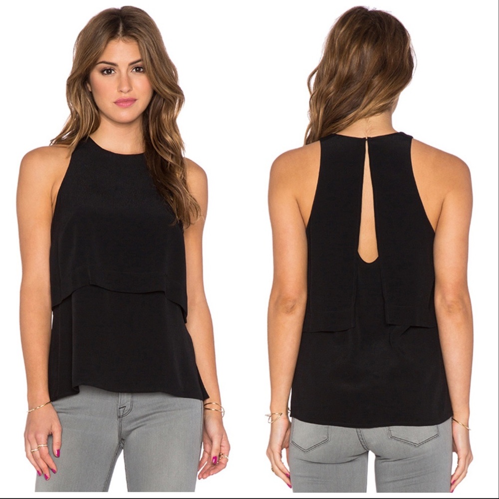 NWT Sanctuary Layered Tank w/Back Hook/Eye Closure
